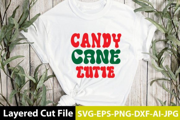 Candy Cane Cutie Retro: Graphics & Crafts for Seasonal Design