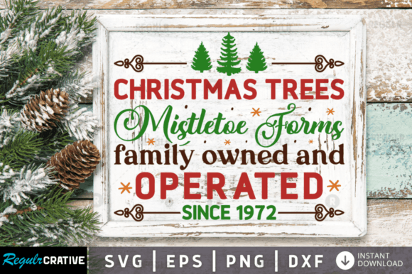 FREE Christmas Trees Mistletoe Forms
