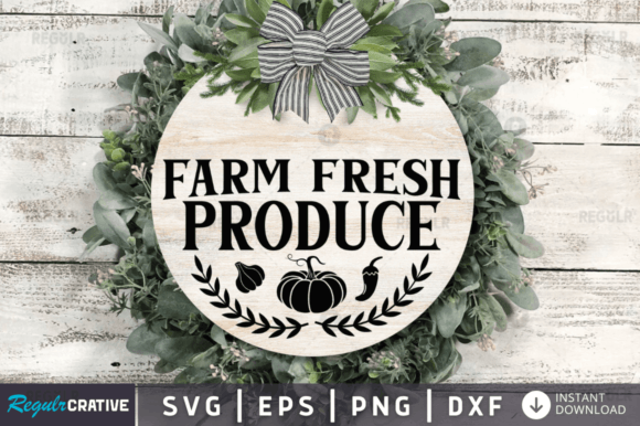FREE Farm Fresh Produce Svg