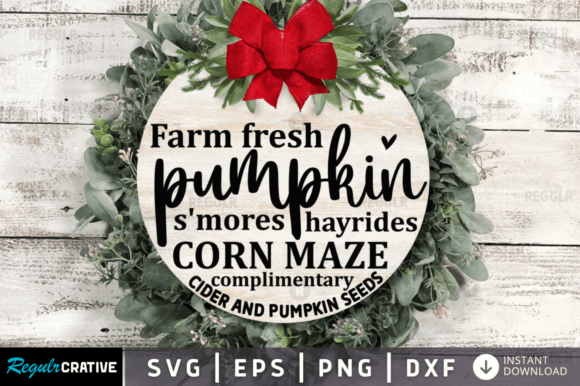 FREE Farm Fresh Pumpkin, Fall Svg Design