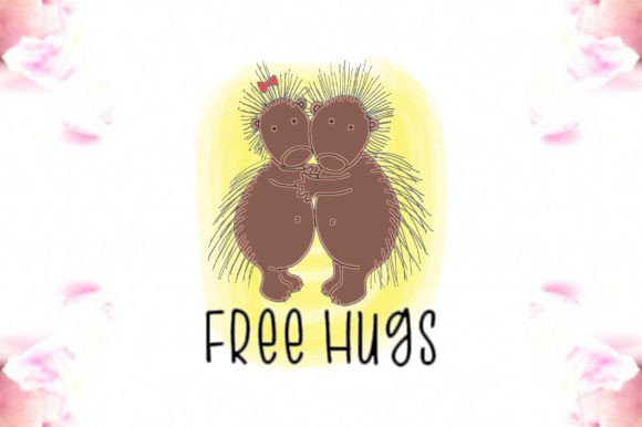 Free Hugs Valentines Sublimation: Graphics for Crafts and Content