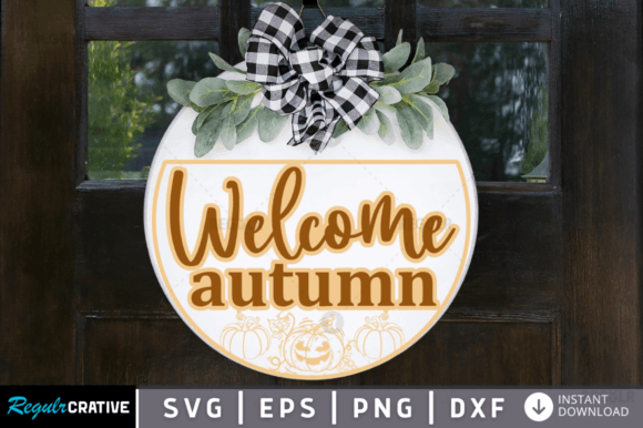 FREE Welcome Autumn Svg Design for Crafts and Graphics