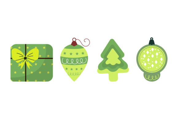 Green Christmas Paraphernalia