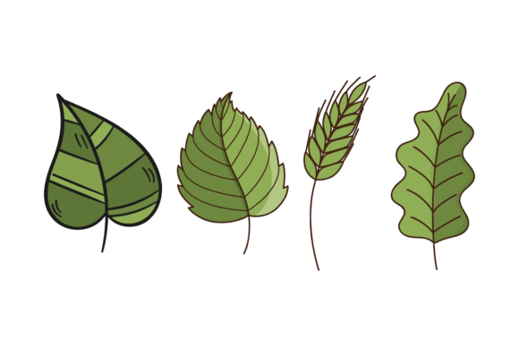 Green Leaf Design Element: Graphics for Small Business Branding