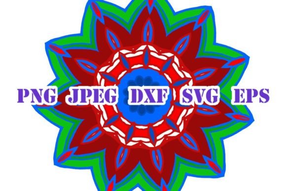Holiday Snowflake Colorful SVG Graphics Freebies