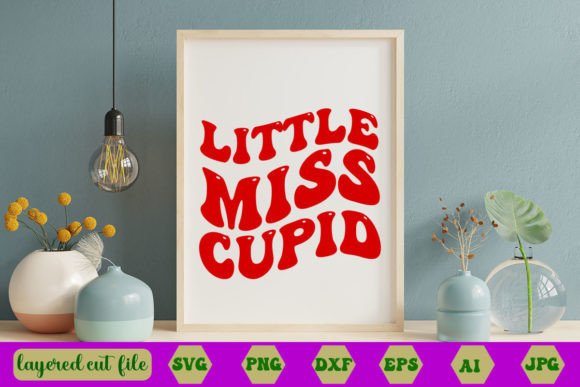 Little Miss Cupid RETRO SVG