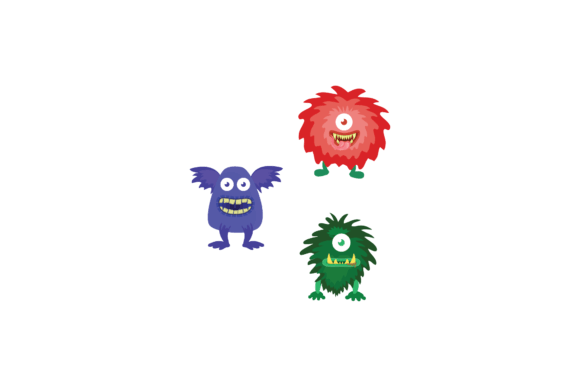 Monsters Icon Graphic Bundling Art