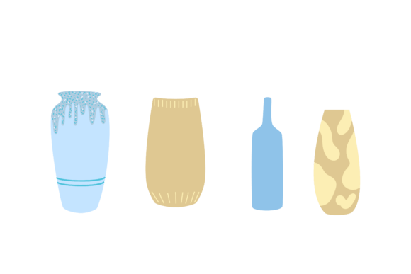 Set Decoration Vase Design